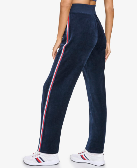 Жіночі велюрові штани Tommy Hilfiger 1162168561 (Синій XS)