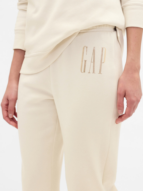 Женские спортивные штаны GAP на флисе 1162223242 (Молочный XL)