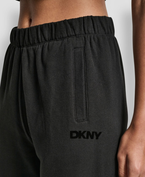 Жіночі спортивні штани DKNY на флісі 1163074323 (Чорний XL)