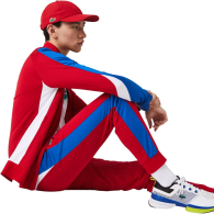 Мужские спортивные штаны Lacoste джоггеры 1159839716 (Красный 4XL)