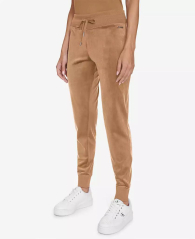 Женские велюровые спортивные штаны Calvin Klein джоггеры 1159839726 (Коричневый XS)