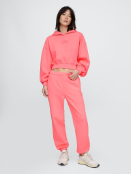 Женские спортивные джоггеры GAP на флисе 1159841751 (Розовый XS)