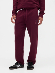Мужские спортивные штаны GAP на флисе 1159843595 (Бордовый M)