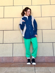 Жіночі спортивні штани UNIQLO джоггери 1159843909 (Зелений XXL)