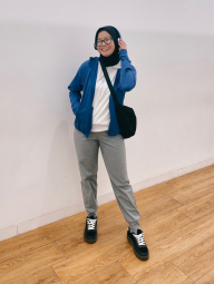 Спортивні штани UNIQLO Ultra Stretch AIRism джоггери 1159849051 (Сірий XL)