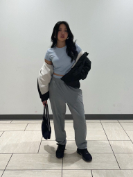 Спортивні штани UNIQLO Ultra Stretch AIRism джоггери 1159849051 (Сірий XL)