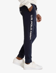 Мужские спортивные штаны на флисе  U.S. Polo Assn джоггеры 1159849875 (Синий S)