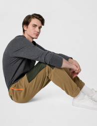 Чоловічі спортивні штани Lacoste джоггери 1159850078 (Бежевий XXL)