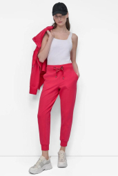 Жіночі спортивні штани DKNY джоггери на флісі 1159850124 (рожевий XL)