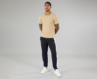 Чоловічі спортивні штани Lacoste джоггери на флісі 1159851820 (Синій/Білий XL)