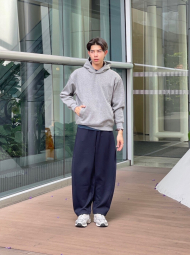 Широкие спортивные штаны DRY UNIQLO 1159852562 (Синий XL)