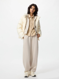 Широкие спортивные штаны DRY UNIQLO 1159854284 (Бежевый XL)