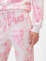 Женские джоггеры на флисе GAP спортивные штаны с принтом 1159855041 (Розовый S)