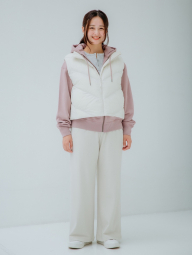 Спортивные штаны UNIQLO на флисе 1159858122 (Молочный XXL)