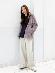 Спортивные штаны UNIQLO на флисе 1159858122 (Молочный XXL)