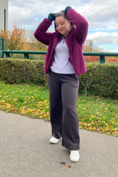 Спортивні штани UNIQLO на флісі 1159859103 (Коричневий XXL)