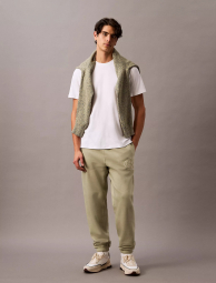 Мужские джоггеры на флисе Calvin Klein спортивные штаны 1159863048 (Зеленый XXL)