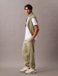 Мужские джоггеры на флисе Calvin Klein спортивные штаны 1159863048 (Зеленый XXL)