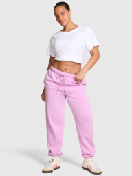 Джоггери Victoria's Secret Pink спортивні штани на флісі 1160043750 (Рожевий M)