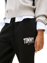 Женские джоггеры на флисе Tommy Hilfiger спортивные штаны 1160325048 (Черный L)
