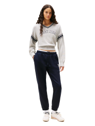 Жіночі джоггери на флісі Tommy Hilfiger спортивні штани 1160599842 (Синій L)