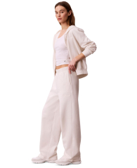 Женские укорочнные штаны Calvin Klein на флисе 1161796487 (Молочный XL)