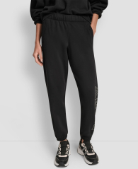 Джоггеры на флисе DKNY со стразами 1162684276 (Черный XL)