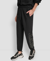 Джоггеры на флисе DKNY со стразами 1162684276 (Черный XL)
