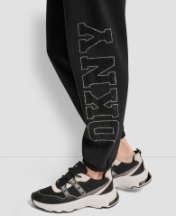 Джоггеры на флисе DKNY со стразами 1162684276 (Черный XL)