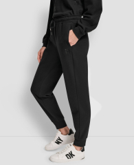 Женские джоггеры на флисе DKNY спортивные штаны 1162732225 (Черный L)