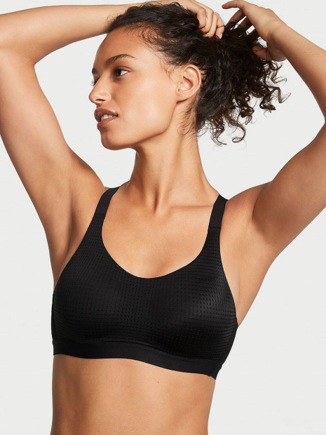 Спортивный топ Victoria's Secret с перфорацией 1159840424 (Черный 36C)