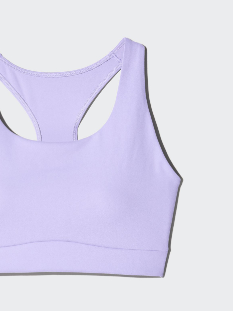 Спортивный топ-бра AIRism Uniqlo 1159855504 (Сиреневый S)