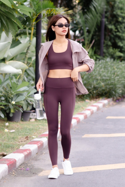 Спортивный топ-бра AIRism Uniqlo 1159858131 (Коричневый S)