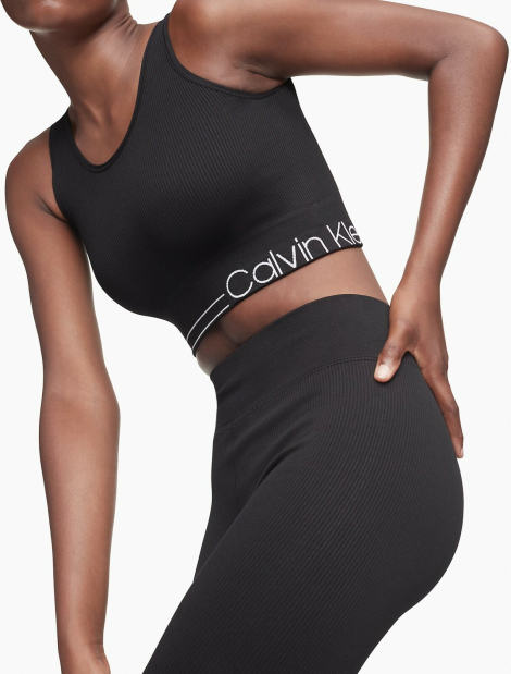Спортивный топ Calvin Klein с логотипом 1159860894 (Черный L)