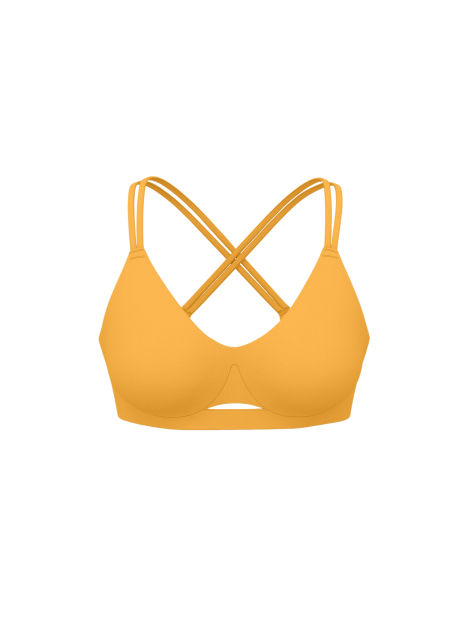 Спортивный бесшовный бюстгальтер Victoria's Secret топ 1159861346 (Желтый S)