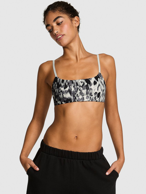Спортивний бюстгальтер Victoria's Secret Pink з принтом 1160025519 (Сірий XXL)