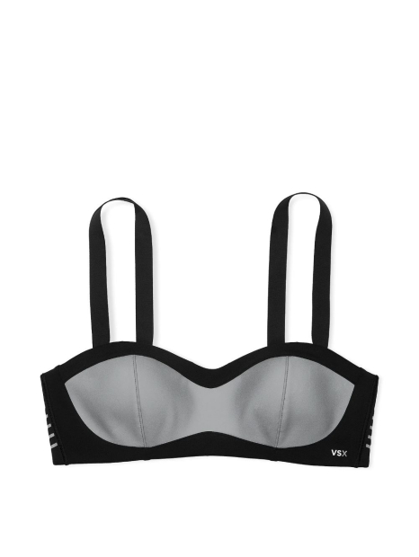Спортивный балконетт Victoria's Secret VSX топ со светоотражающими деталями 1161562961 (Черный S)