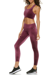 Бархатный спортивный топ Tommy Hilfiger 1159847041 (Бордовый XS)