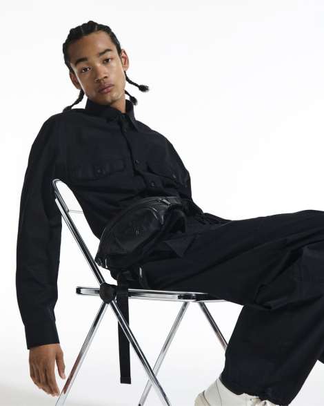 Поясная сумка Armani Exchange бананка 1159829962 (Черный One size)