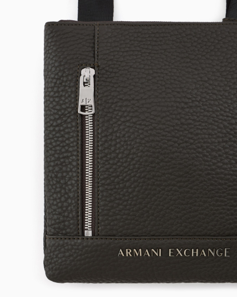 Мужская плоская сумка  Armani Exchange через плечо 1159831841 (Коричневый One size)