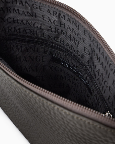 Мужская плоская сумка  Armani Exchange через плечо 1159831841 (Коричневый One size)