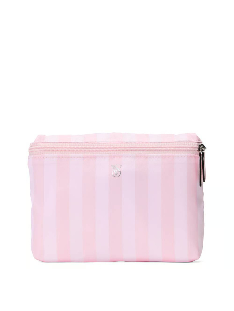 Сумка-шоппер складная Victoria's Secret в полоску 1159838634 (Розовый One size)