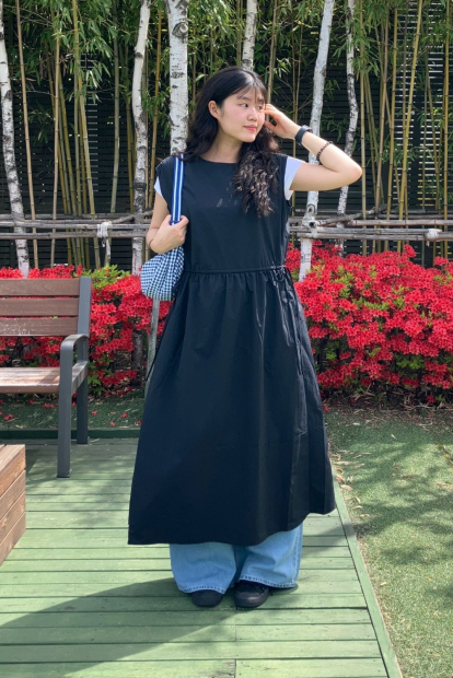 Сумка напівкругла UNIQLO через плече 1159838860 (Синій One size)