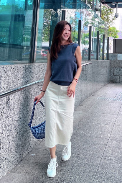 Сумка напівкругла UNIQLO через плече 1159838860 (Синій One size)
