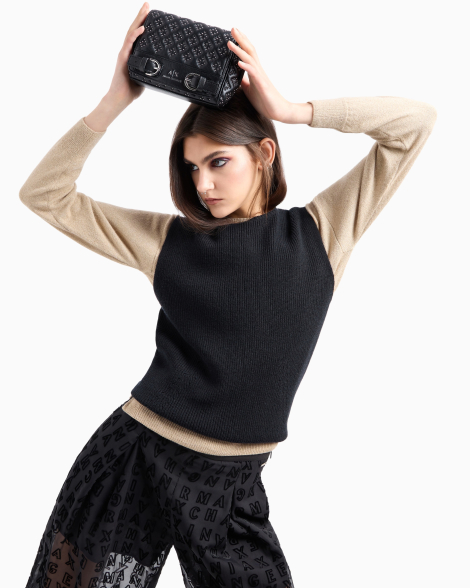 Жіноча сумка через плече Armani Exchange 1159839063 (Чорний One size)
