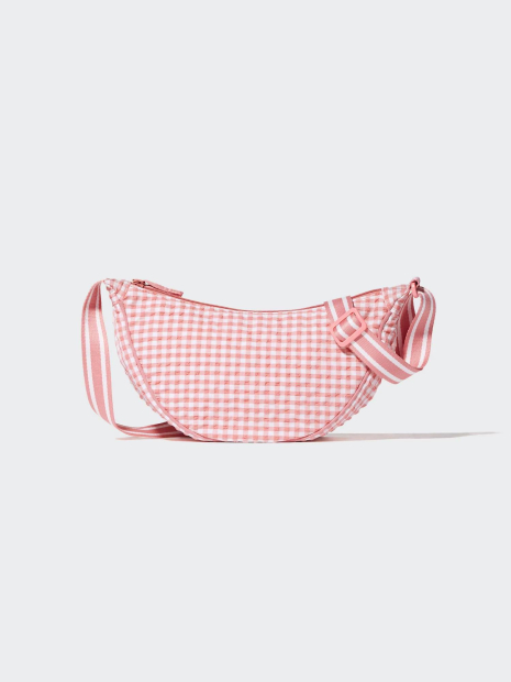 Сумка напівкругла UNIQLO через плече 1159839890 (Рожевий One size)
