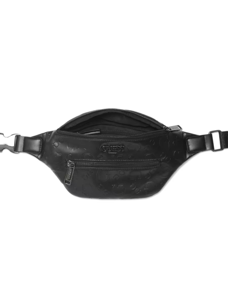 Поясна сумка Guess з принтом 1159840895 (Чорний One Size)