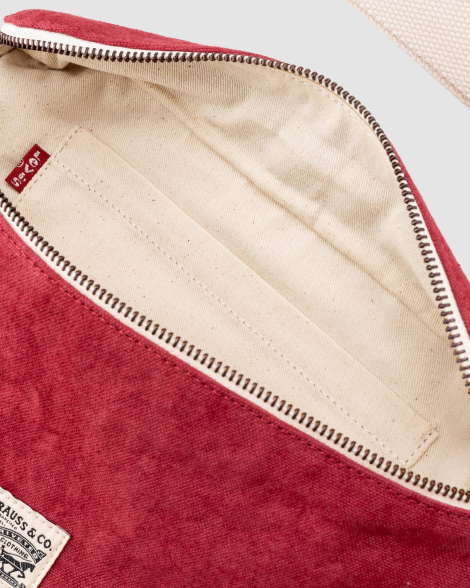 Поясная сумка Levi's бананка слинг 1159841062 (Бордовый One size)
