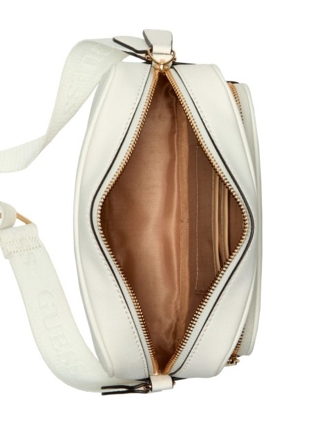 Женская сумочка кроссбоди Guess с логотипом 1159841493 (Молочный One size)