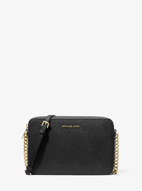 Жіноча шкіряна сумка кроссбоді Michael Kors у подарунковій коробці 1159842230 (Чорний One size)